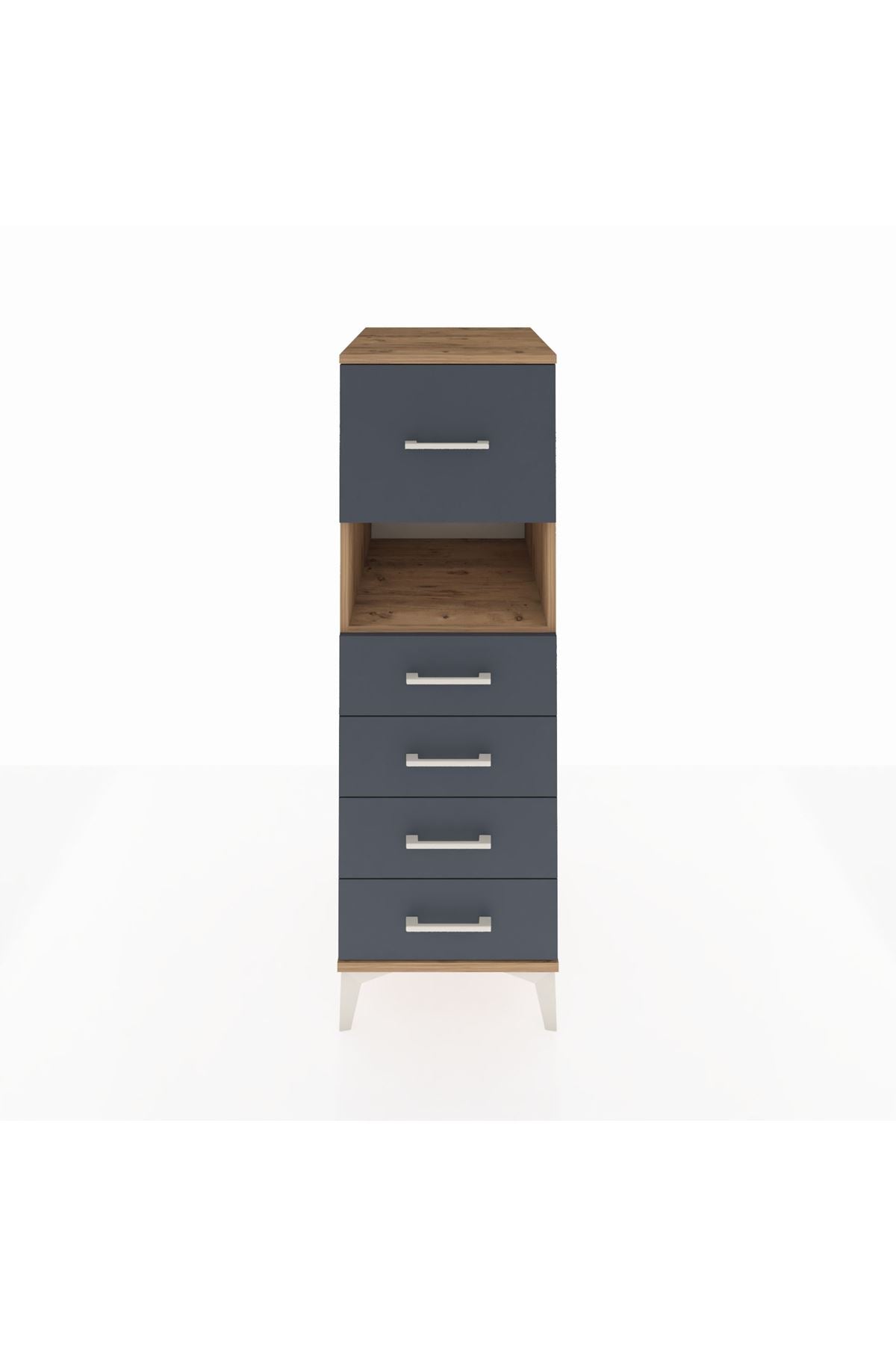 Kronos Dolap Tek Raflı 5 Çekmeceli 44x59x134 - S82M029V8C