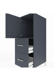 Kronos Dolap Tek Raflı 2 Çekmeceli Tek Kapaklı 44x59x134 - S82M030V5C