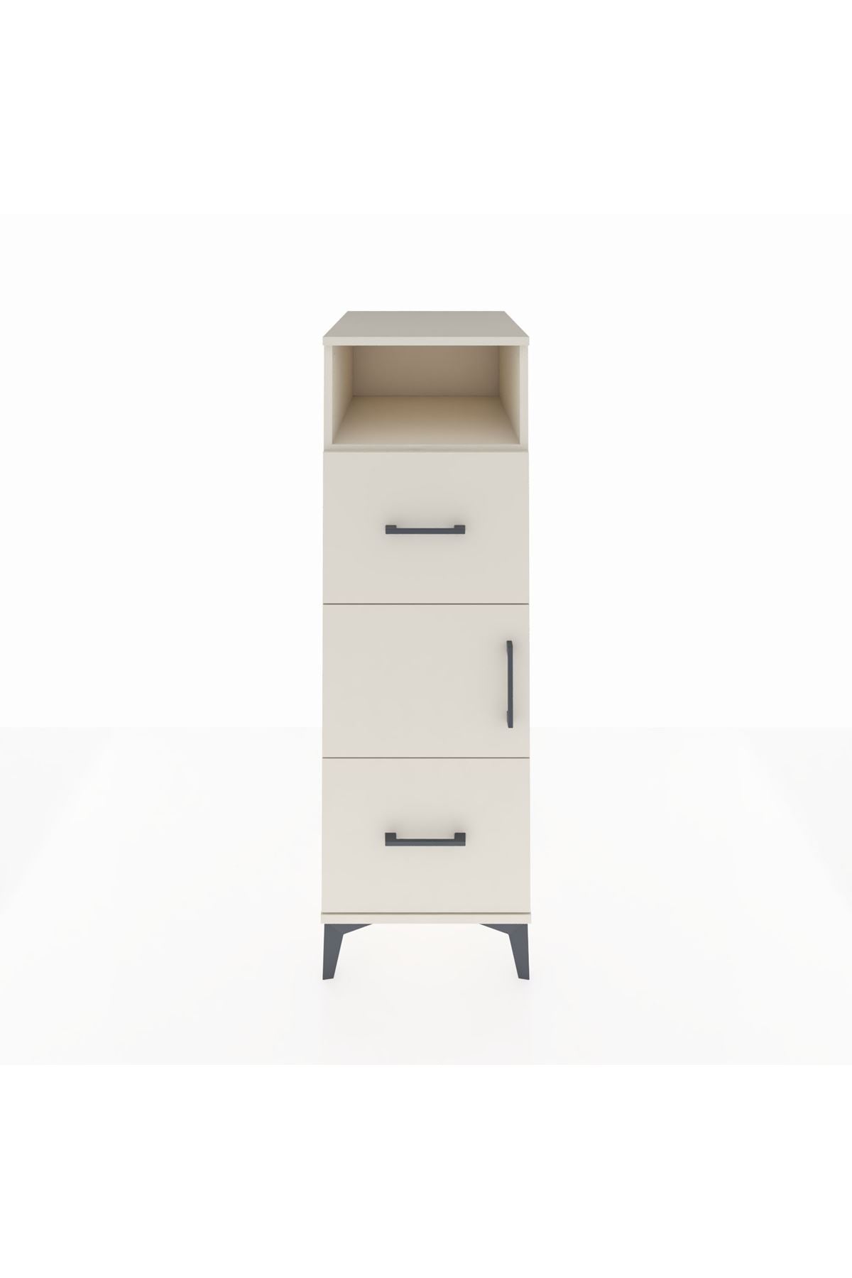 Kronos Dolap 2 Raflı 2 Çekmeceli Tek Kapaklı 44x59x134 - S82M031V1C