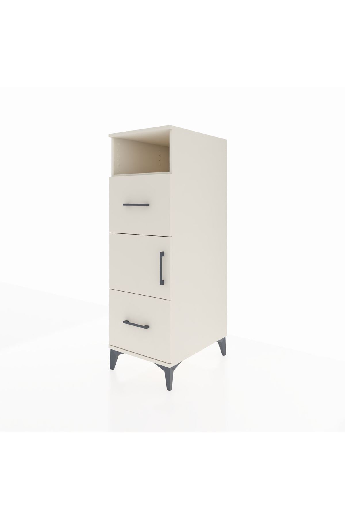 Kronos Dolap 2 Raflı 2 Çekmeceli Tek Kapaklı 44x59x134 - S82M031V1C