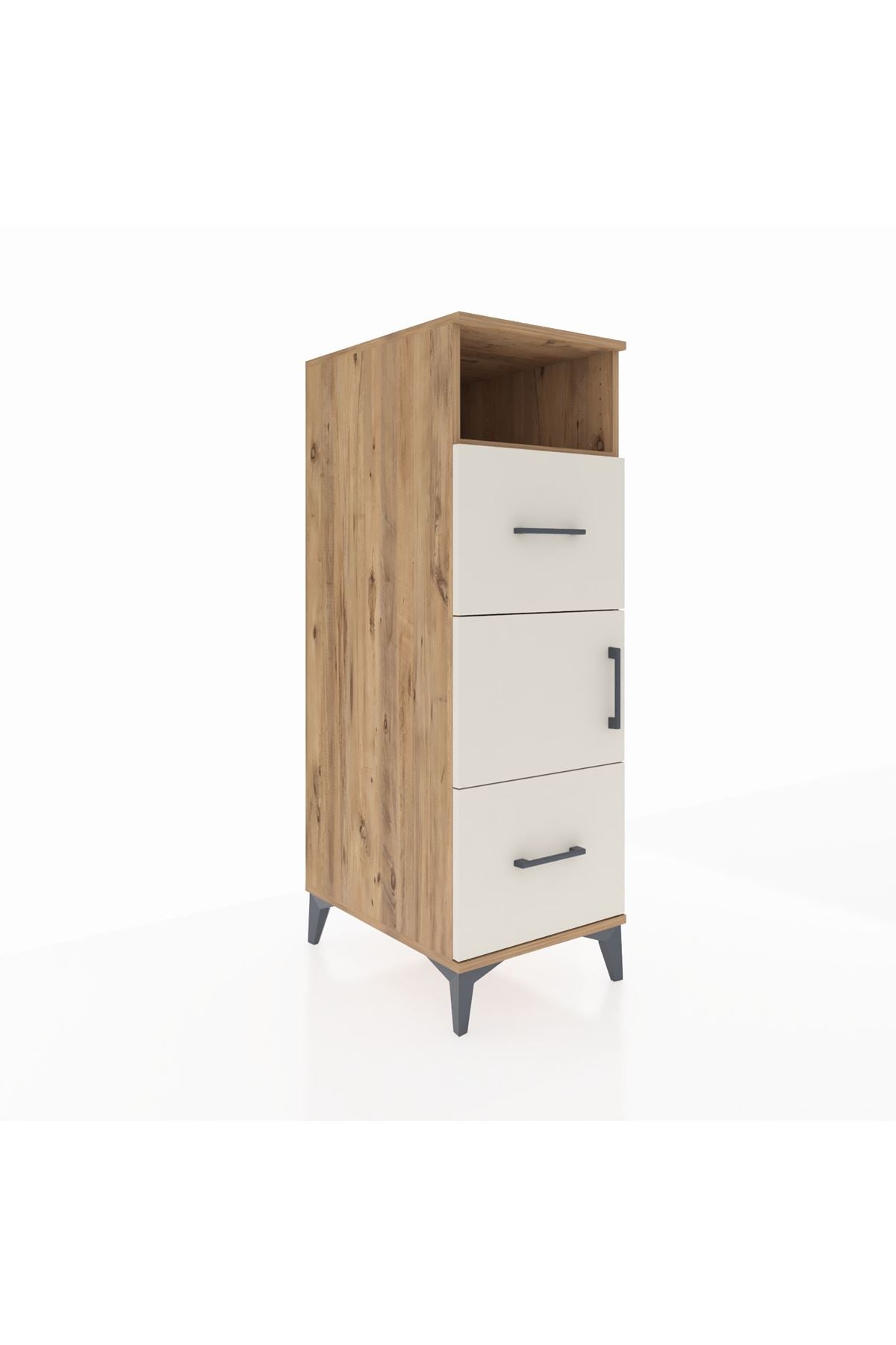 Kronos Dolap 2 Raflı 2 Çekmeceli Tek Kapaklı 44x59x134 - S82M031V7C