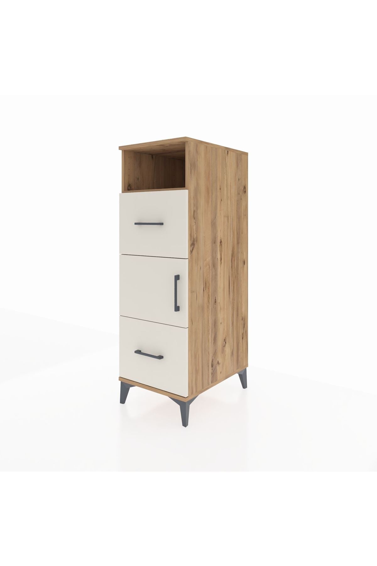Kronos Dolap 2 Raflı 2 Çekmeceli Tek Kapaklı 44x59x134 - S82M031V7C