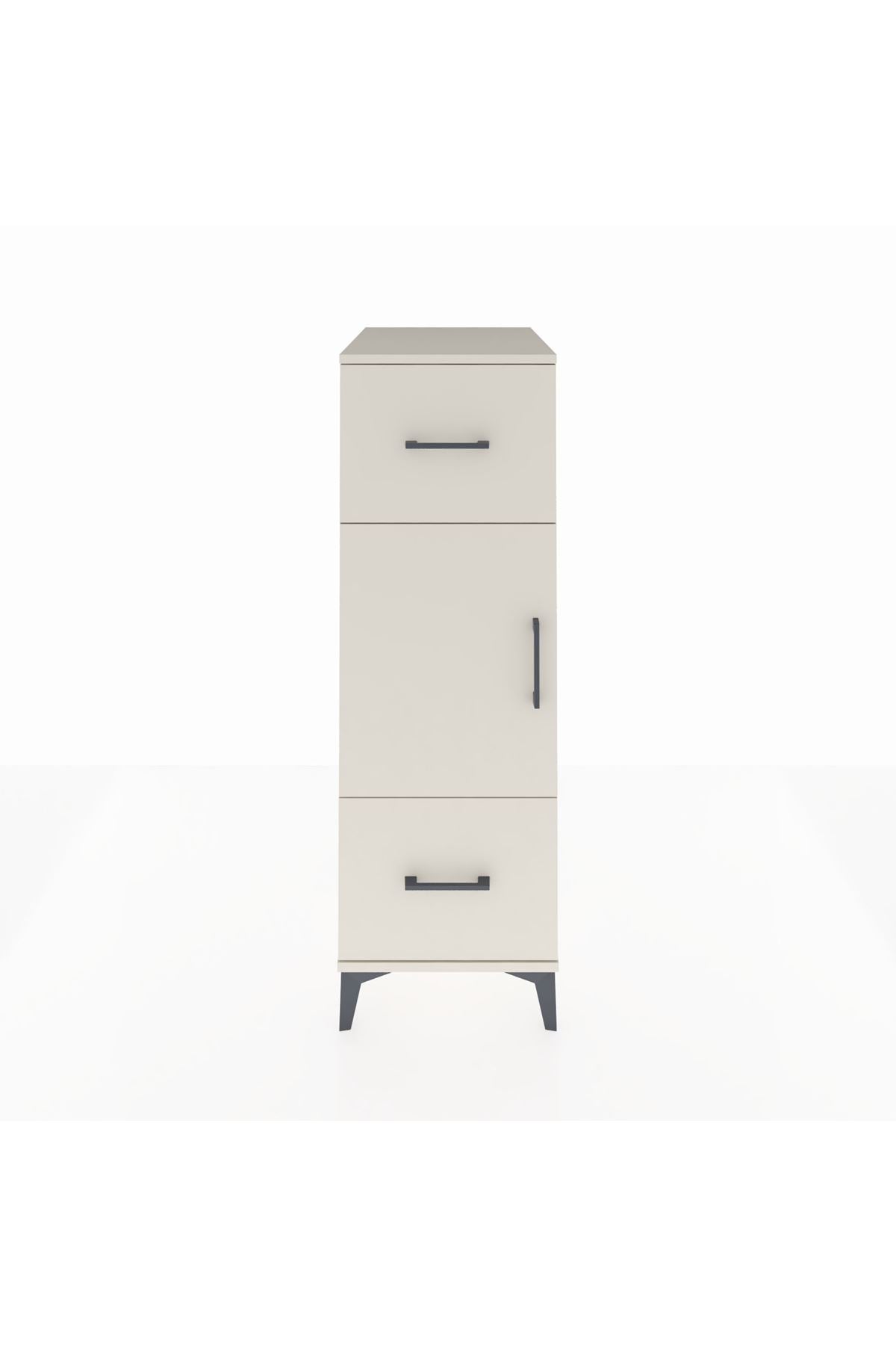 Kronos Dolap 2 Raflı 2 Çekmeceli Tek Kapaklı 44x59x134 - S82M032V1C