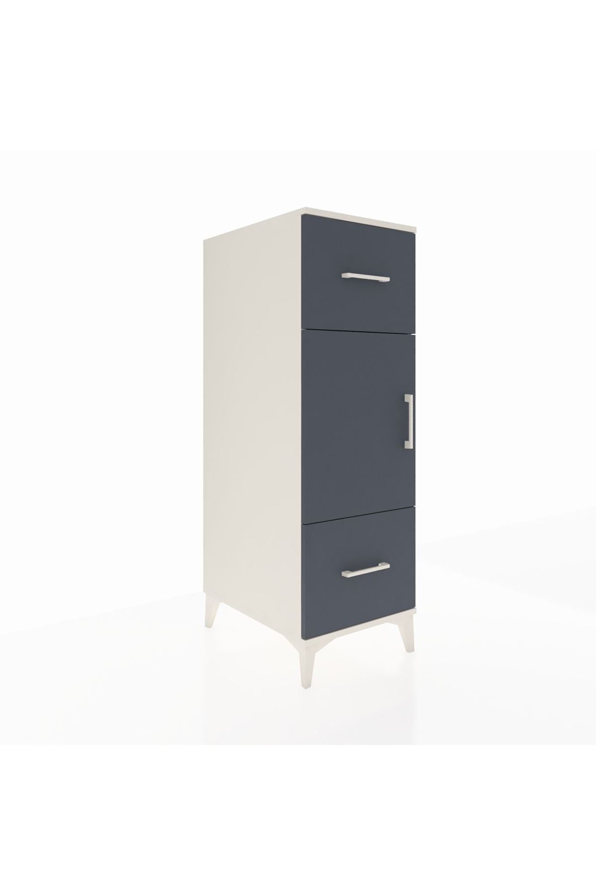 Kronos Dolap 2 Raflı 2 Çekmeceli Tek Kapaklı 44x59x134 - S82M032V2C