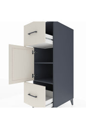Kronos Dolap 2 Raflı 2 Çekmeceli Tek Kapaklı 44x59x134 - S82M032V4C