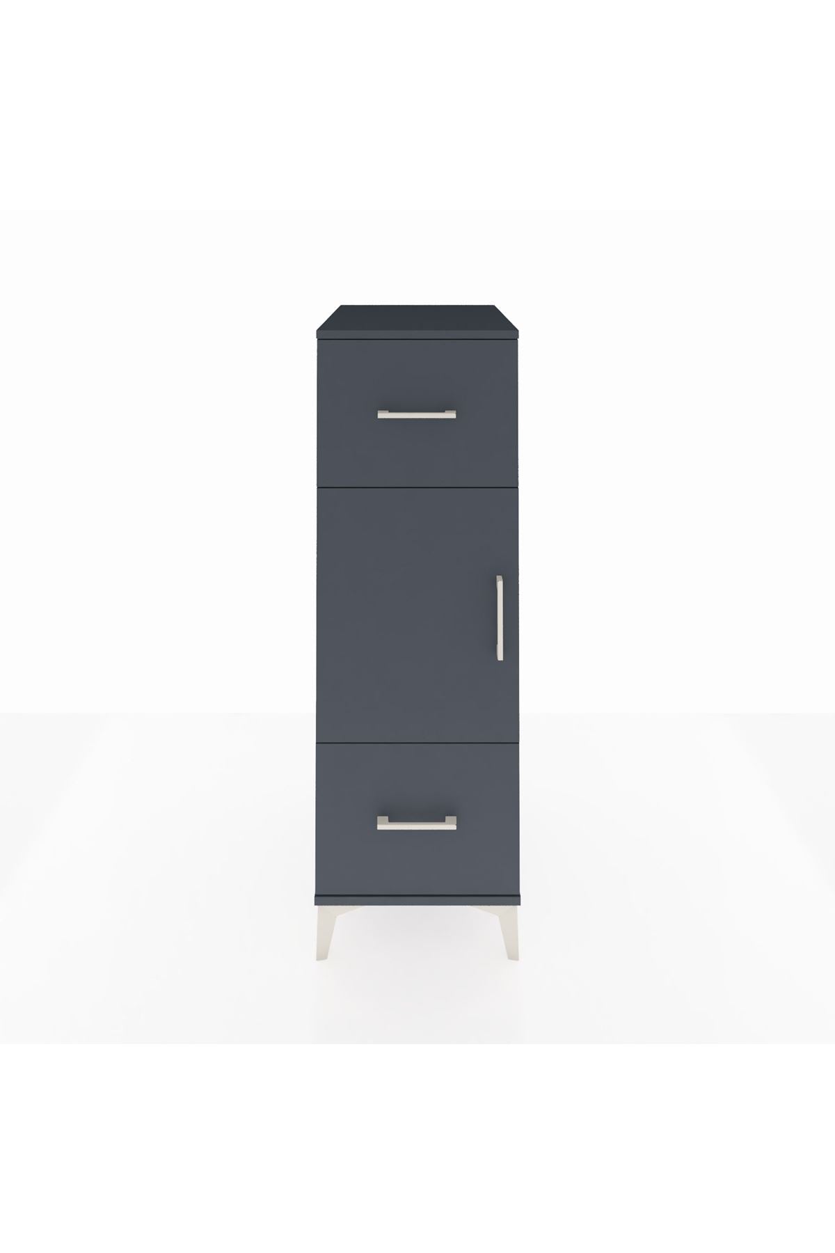 Kronos Dolap 2 Raflı 2 Çekmeceli Tek Kapaklı 44x59x134 - S82M032V5C