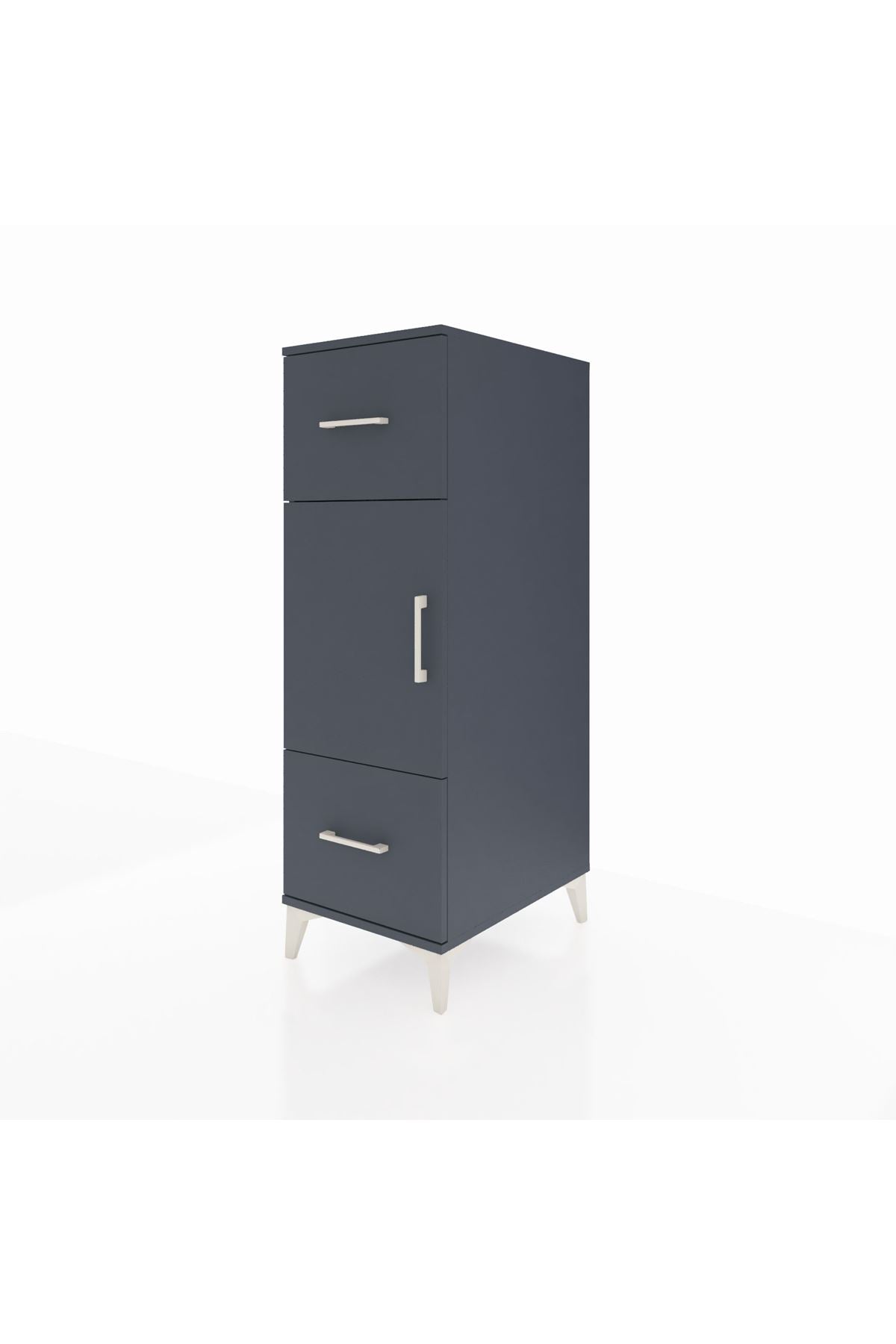 Kronos Dolap 2 Raflı 2 Çekmeceli Tek Kapaklı 44x59x134 - S82M032V5C