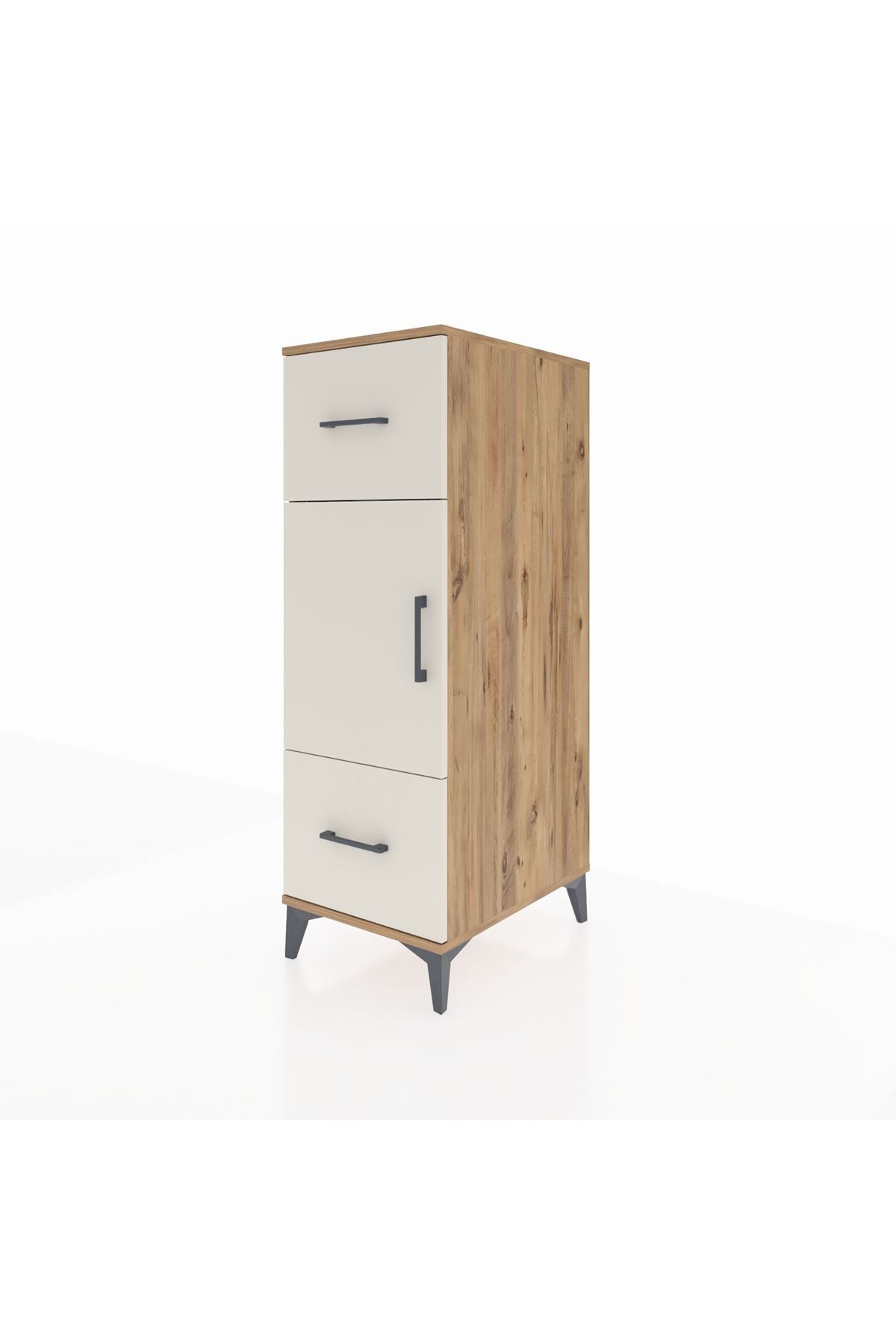 Kronos Dolap 2 Raflı 2 Çekmeceli Tek Kapaklı 44x59x134 - S82M032V7C