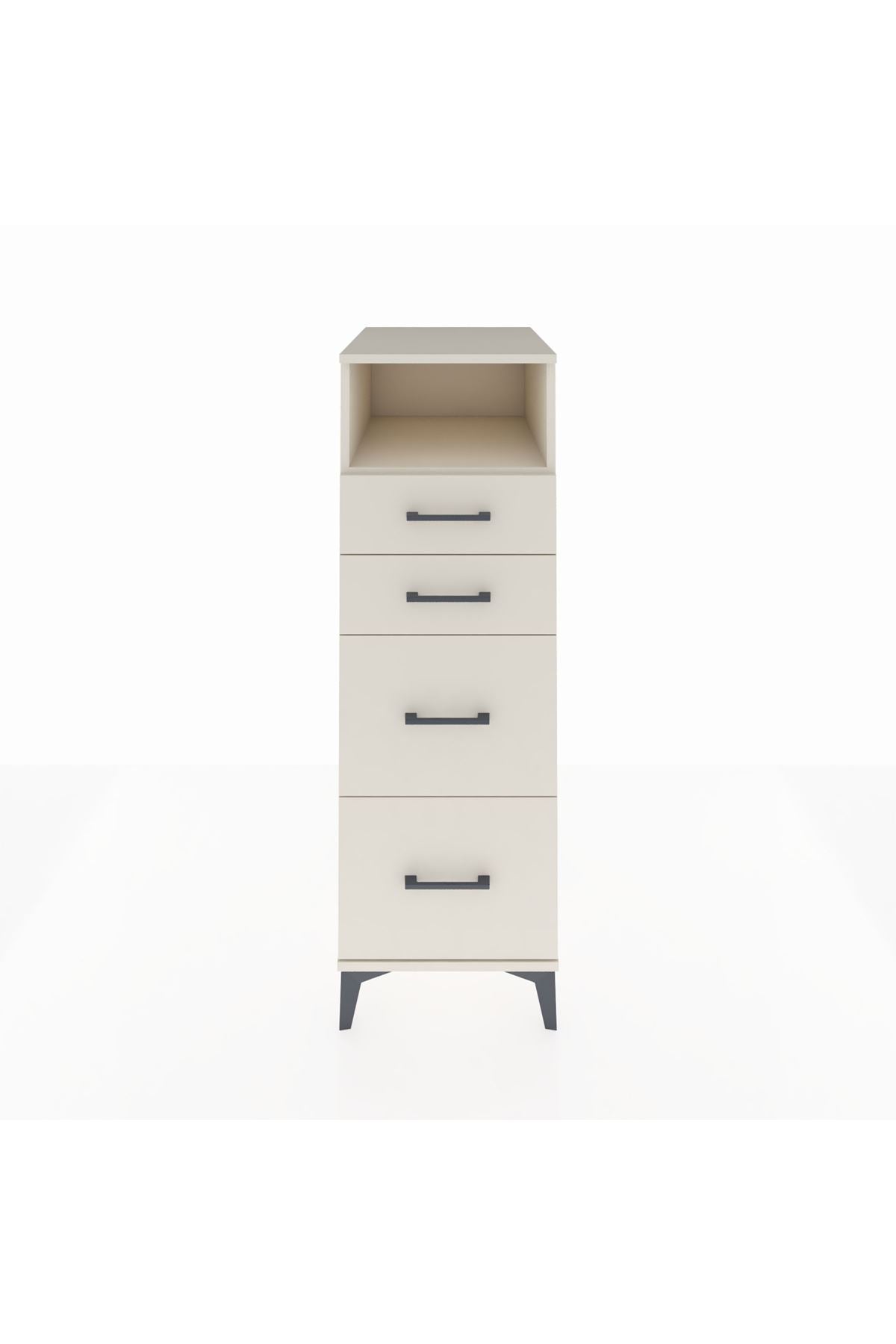 Kronos Dolap Tek Raflı 4 Çekmeceli 44x59x134 - S82M034V1C