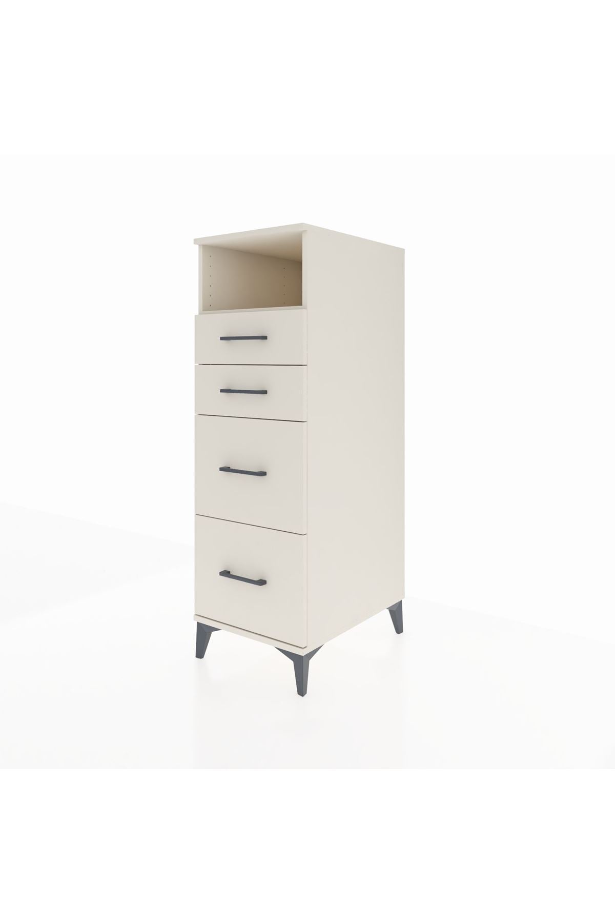 Kronos Dolap Tek Raflı 4 Çekmeceli 44x59x134 - S82M034V1C