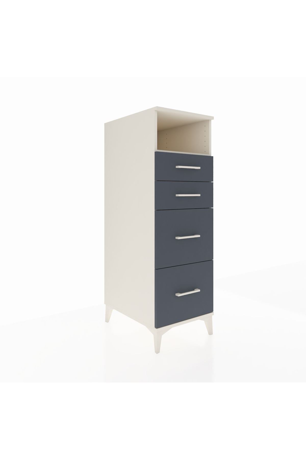 Kronos Dolap Tek Raflı 4 Çekmeceli 44x59x134 - S82M034V2C