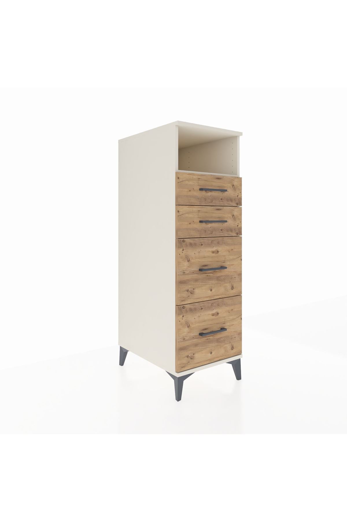 Kronos Dolap Tek Raflı 4 Çekmeceli 44x59x134 - S82M034V3C