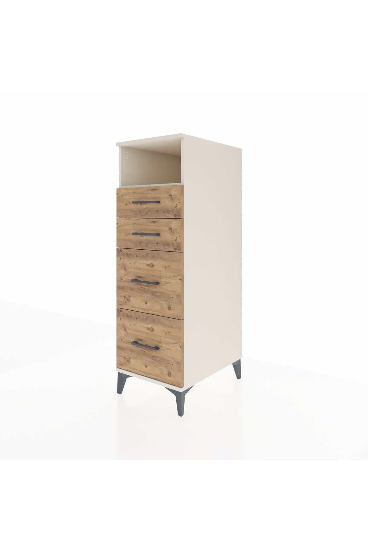 Kronos Dolap Tek Raflı 4 Çekmeceli 44x59x134 - S82M034V3C