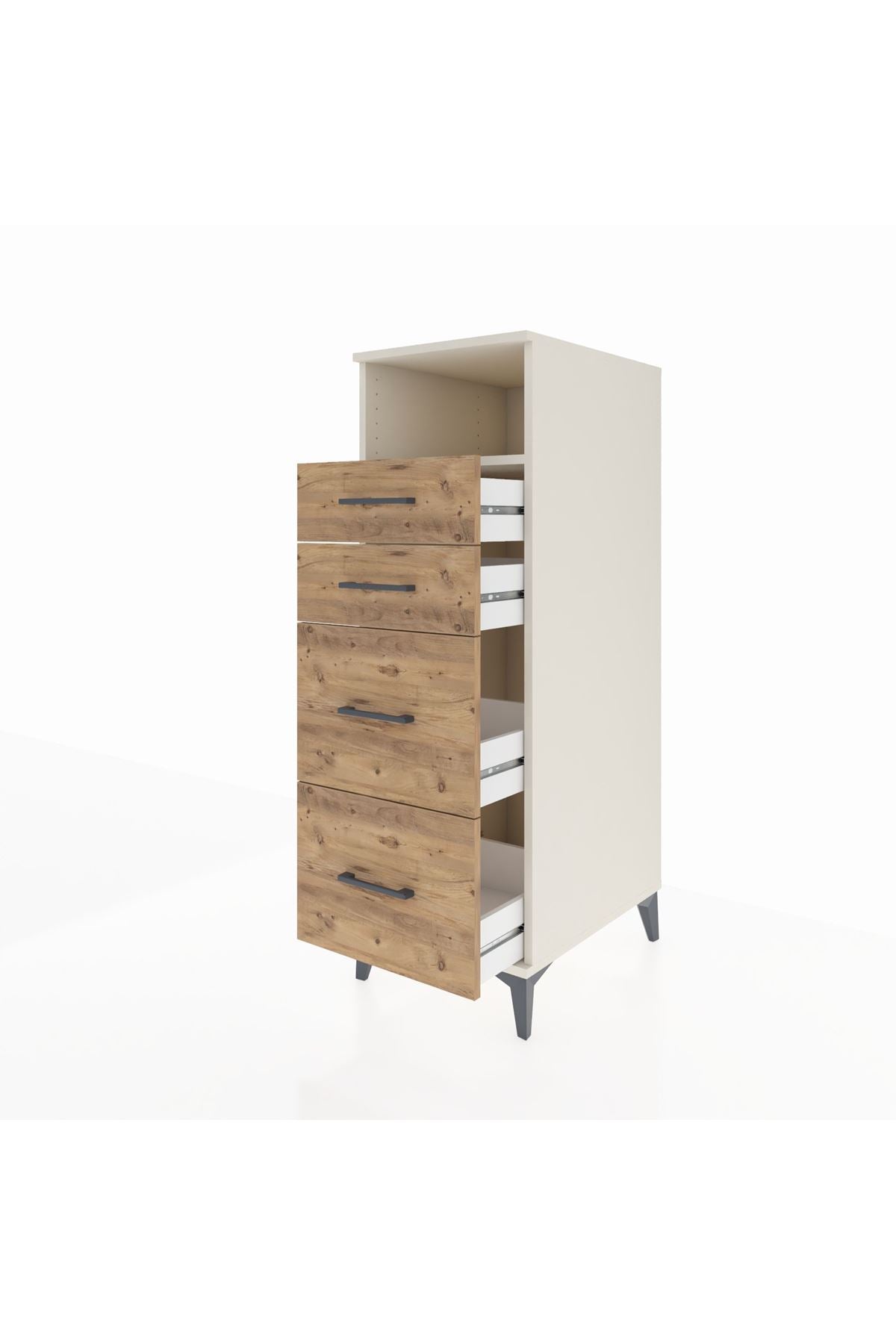 Kronos Dolap Tek Raflı 4 Çekmeceli 44x59x134 - S82M034V3C