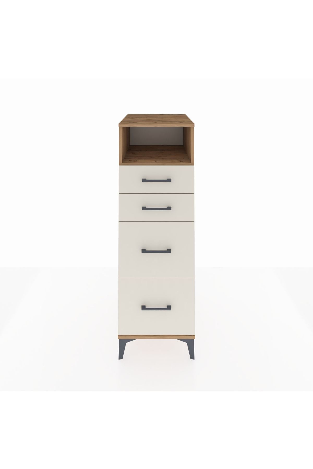 Kronos Dolap Tek Raflı 4 Çekmeceli 44x59x134 - S82M034V7C