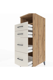 Kronos Dolap Tek Raflı 4 Çekmeceli 44x59x134 - S82M034V7C