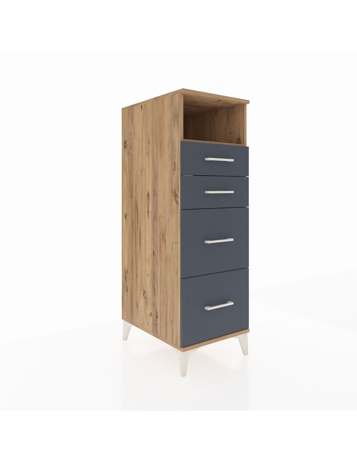 Kronos Dolap Tek Raflı 4 Çekmeceli 44x59x134 - S82M034V8C