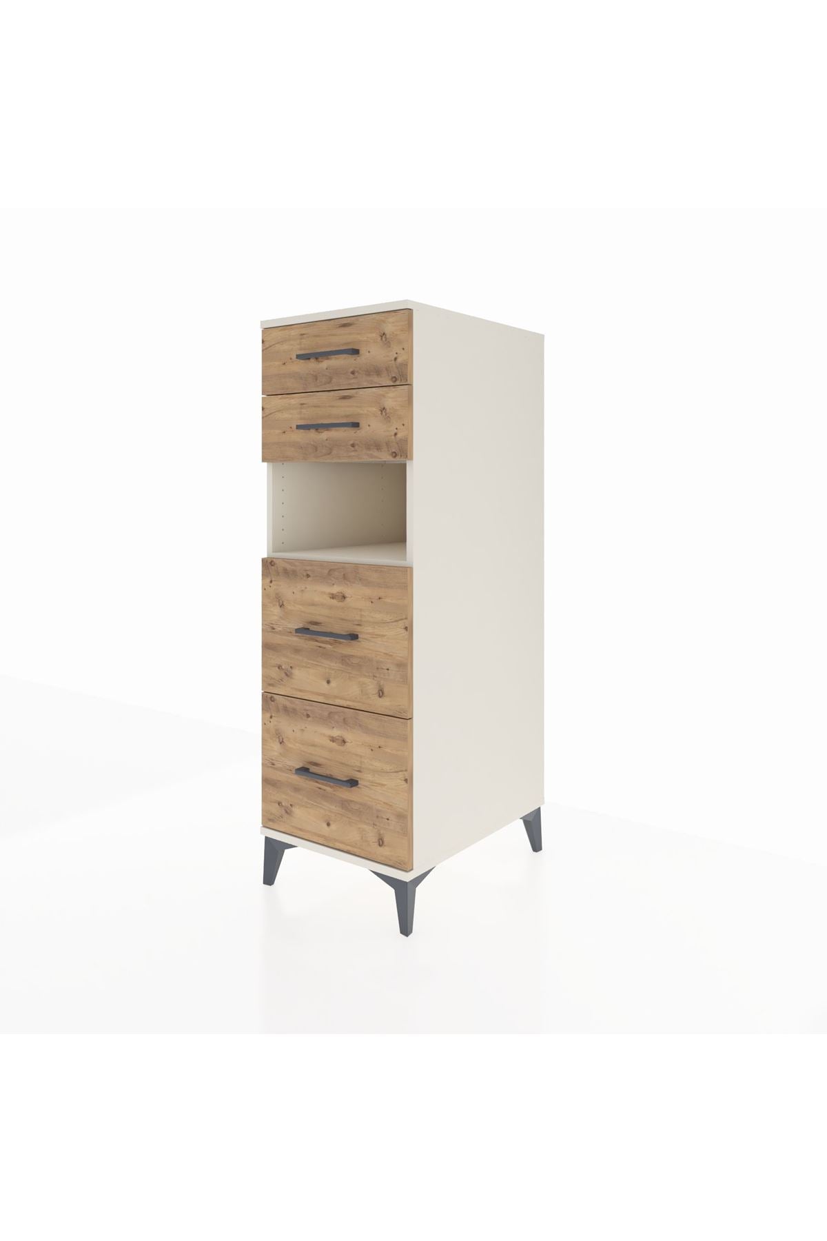 Kronos Dolap Tek Raflı 4 Çekmeceli 44x59x134 - S82M035V3C