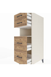 Kronos Dolap Tek Raflı 4 Çekmeceli 44x59x134 - S82M035V3C