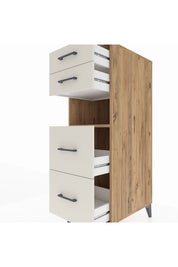 Kronos Dolap Tek Raflı 4 Çekmeceli 44x59x134 - S82M035V7C