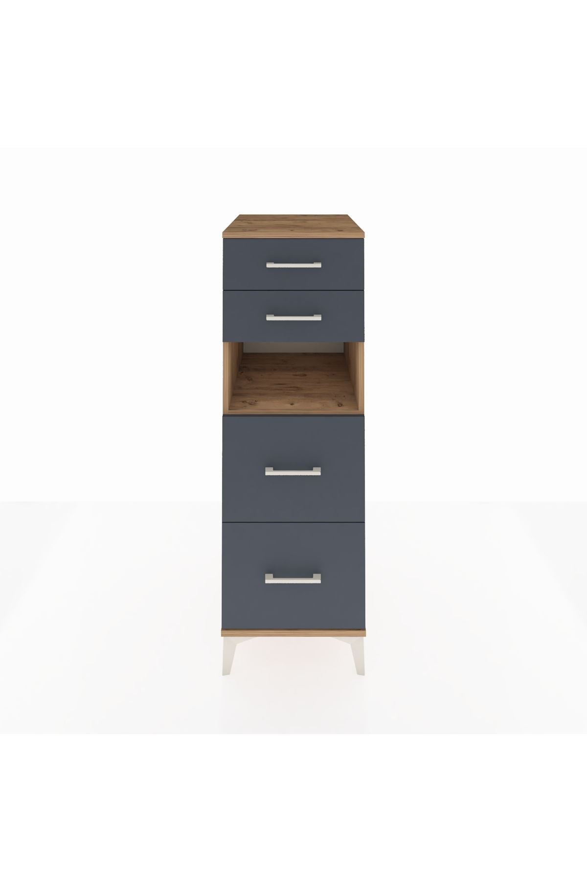 Kronos Dolap Tek Raflı 4 Çekmeceli 44x59x134 - S82M035V8C