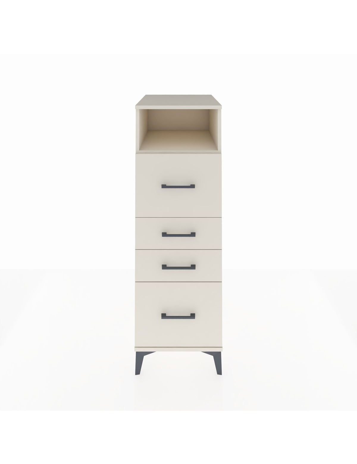 Kronos Dolap Tek Raflı 4 Çekmeceli 44x59x134 - S82M036V1C