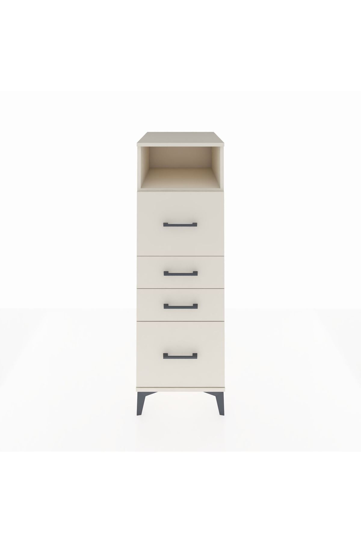 Kronos Dolap Tek Raflı 4 Çekmeceli 44x59x134 - S82M036V1C