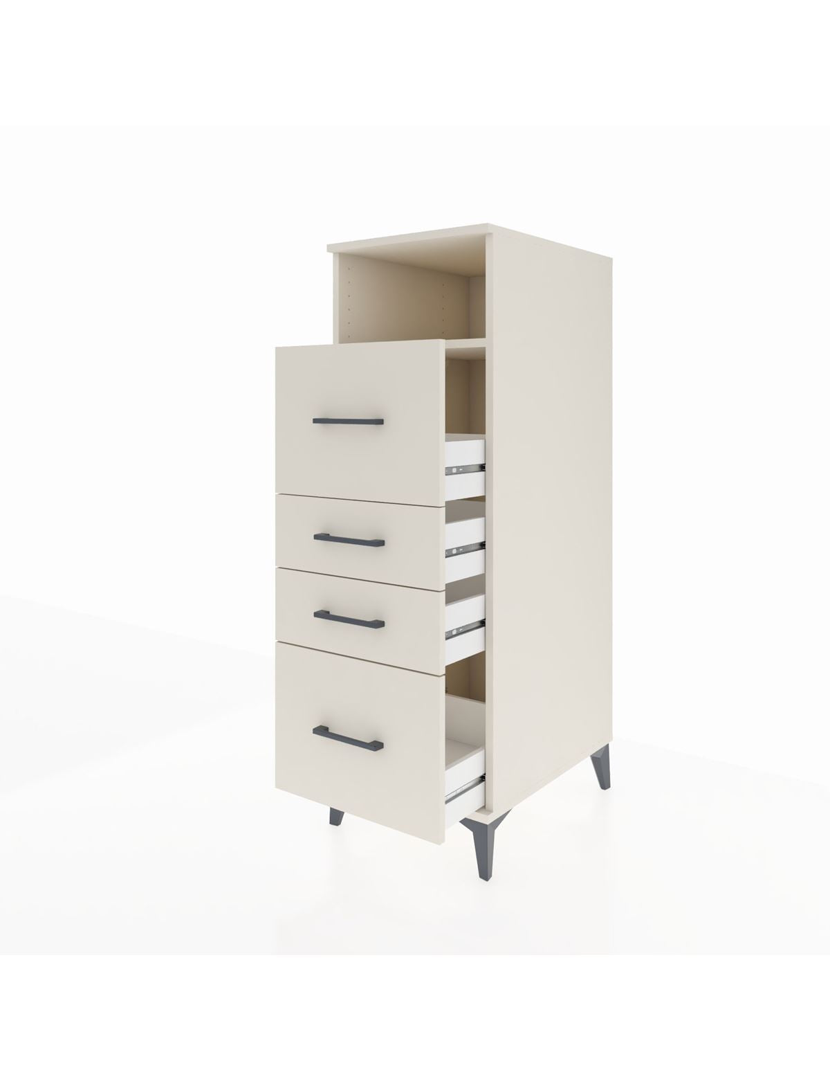 Kronos Dolap Tek Raflı 4 Çekmeceli 44x59x134 - S82M036V1C