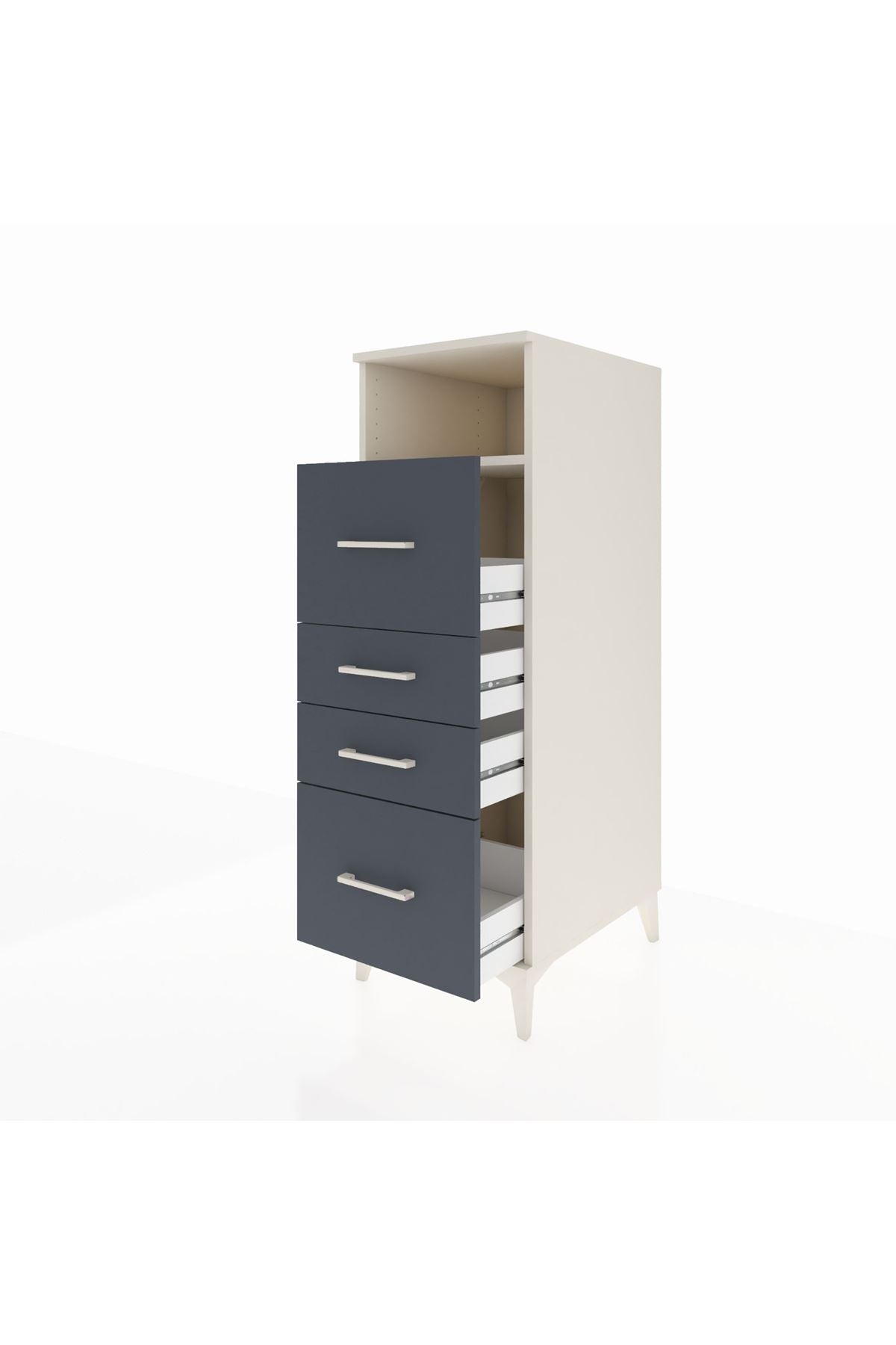 Kronos Dolap Tek Raflı 4 Çekmeceli 44x59x134 - S82M036V2C