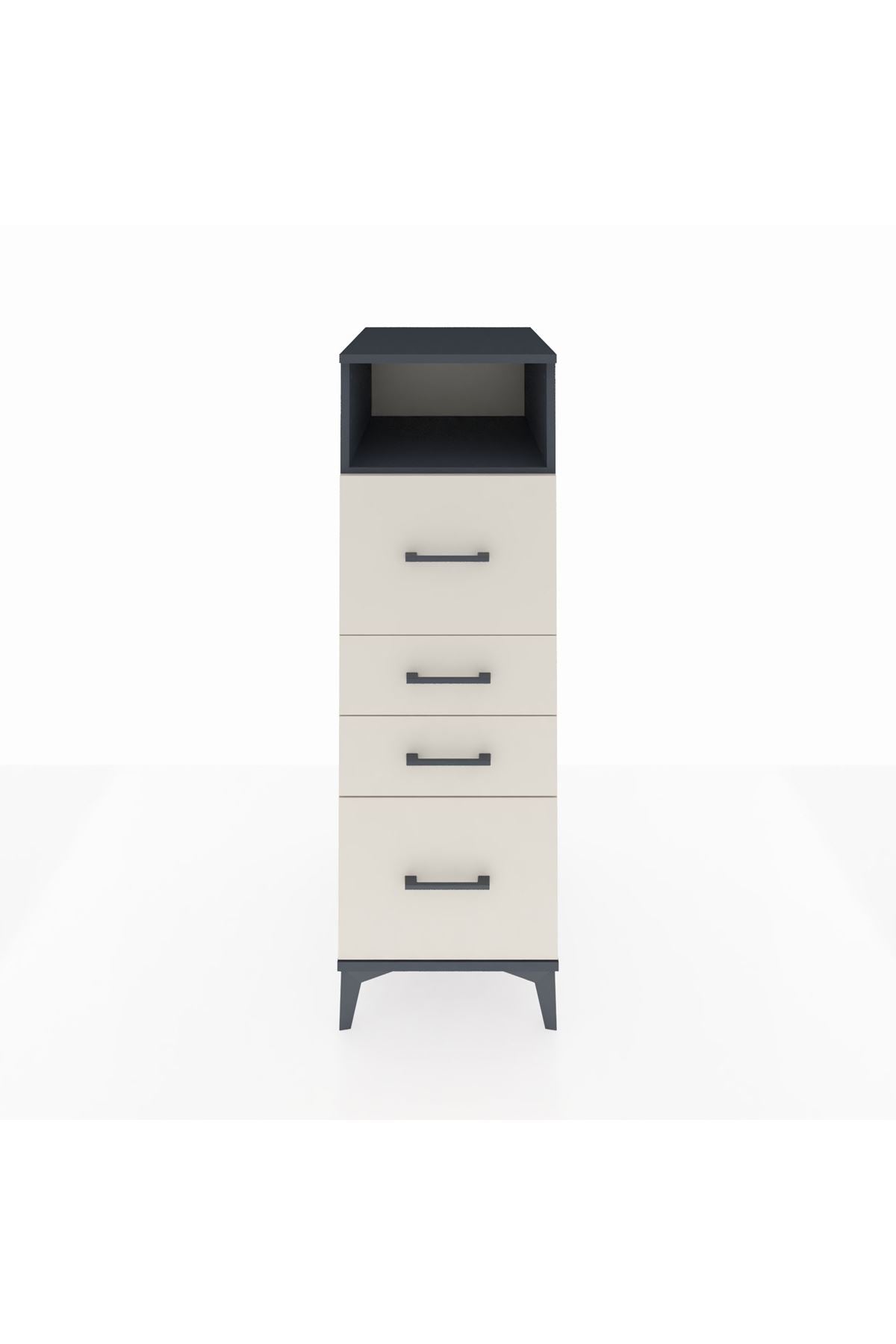 Kronos Dolap Tek Raflı 4 Çekmeceli 44x59x134 - S82M036V4C