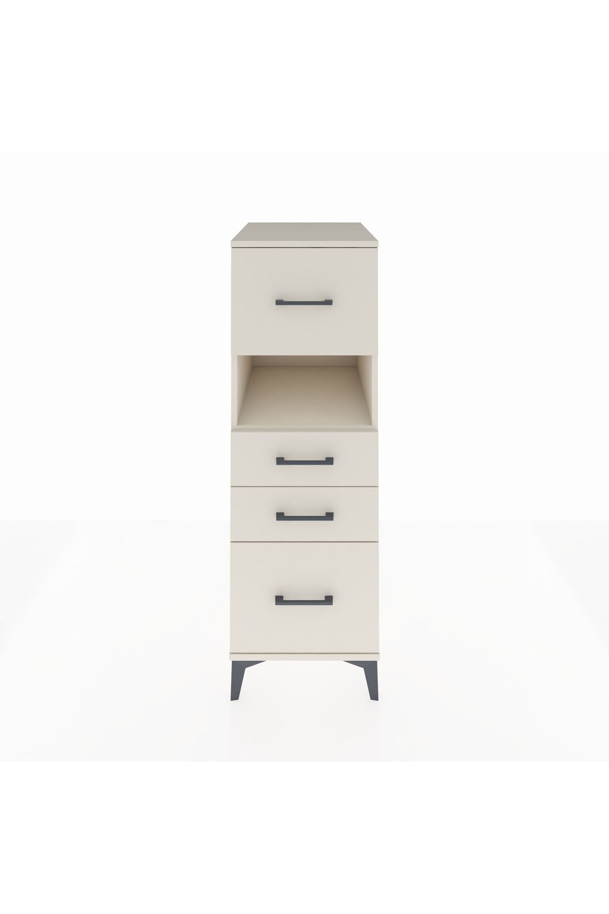 Kronos Dolap Tek Raflı 4 Çekmeceli 44x59x134 - S82M037V1C