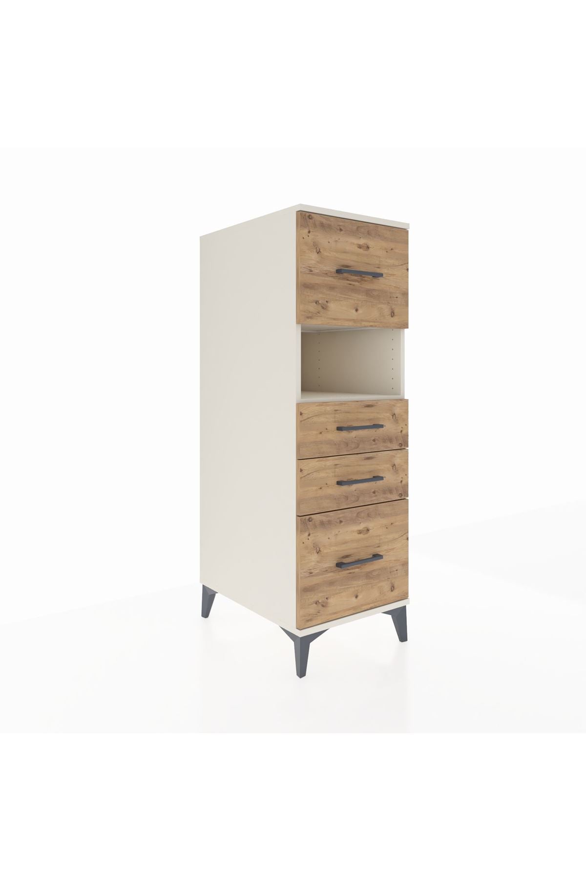 Kronos Dolap Tek Raflı 4 Çekmeceli 44x59x134 - S82M037V3C