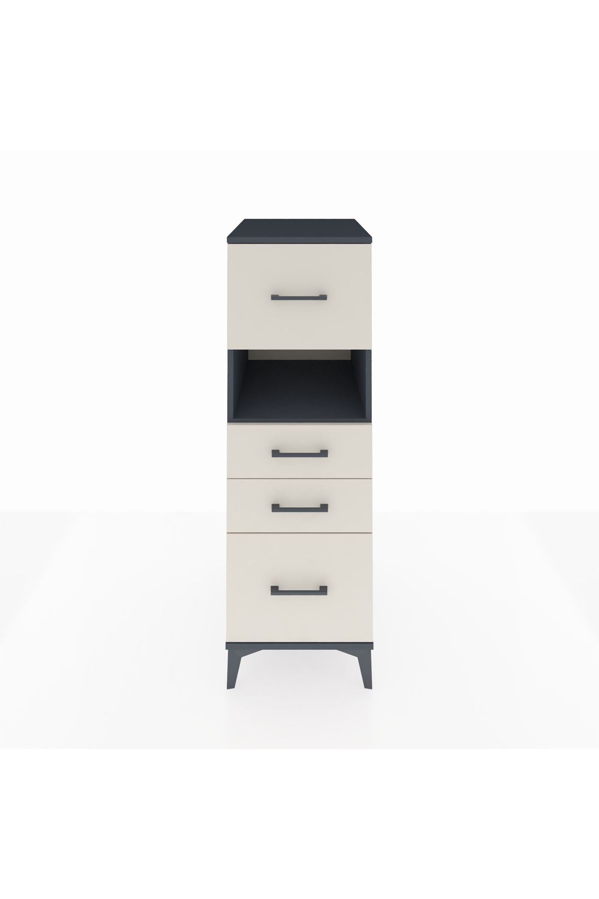 Kronos Dolap Tek Raflı 4 Çekmeceli 44x59x134 - S82M037V4C