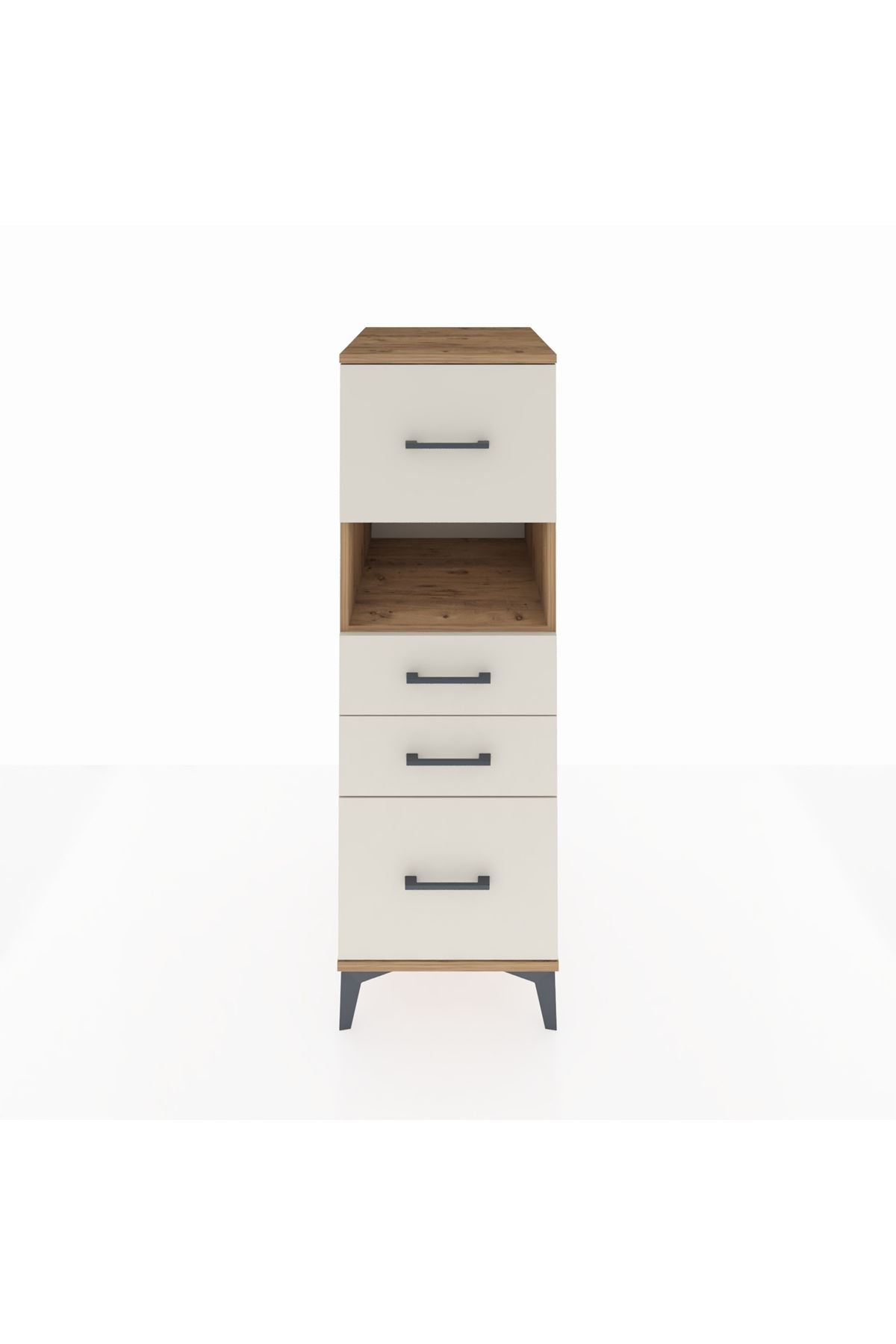 Kronos Dolap Tek Raflı 4 Çekmeceli 44x59x134 - S82M037V7C