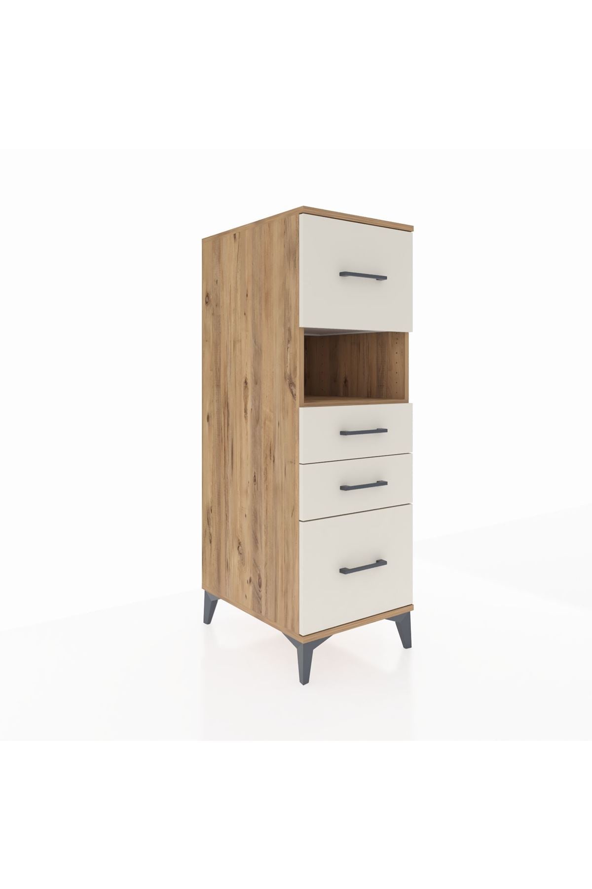 Kronos Dolap Tek Raflı 4 Çekmeceli 44x59x134 - S82M037V7C