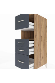 Kronos Dolap Tek Raflı 4 Çekmeceli 44x59x134 - S82M037V8C