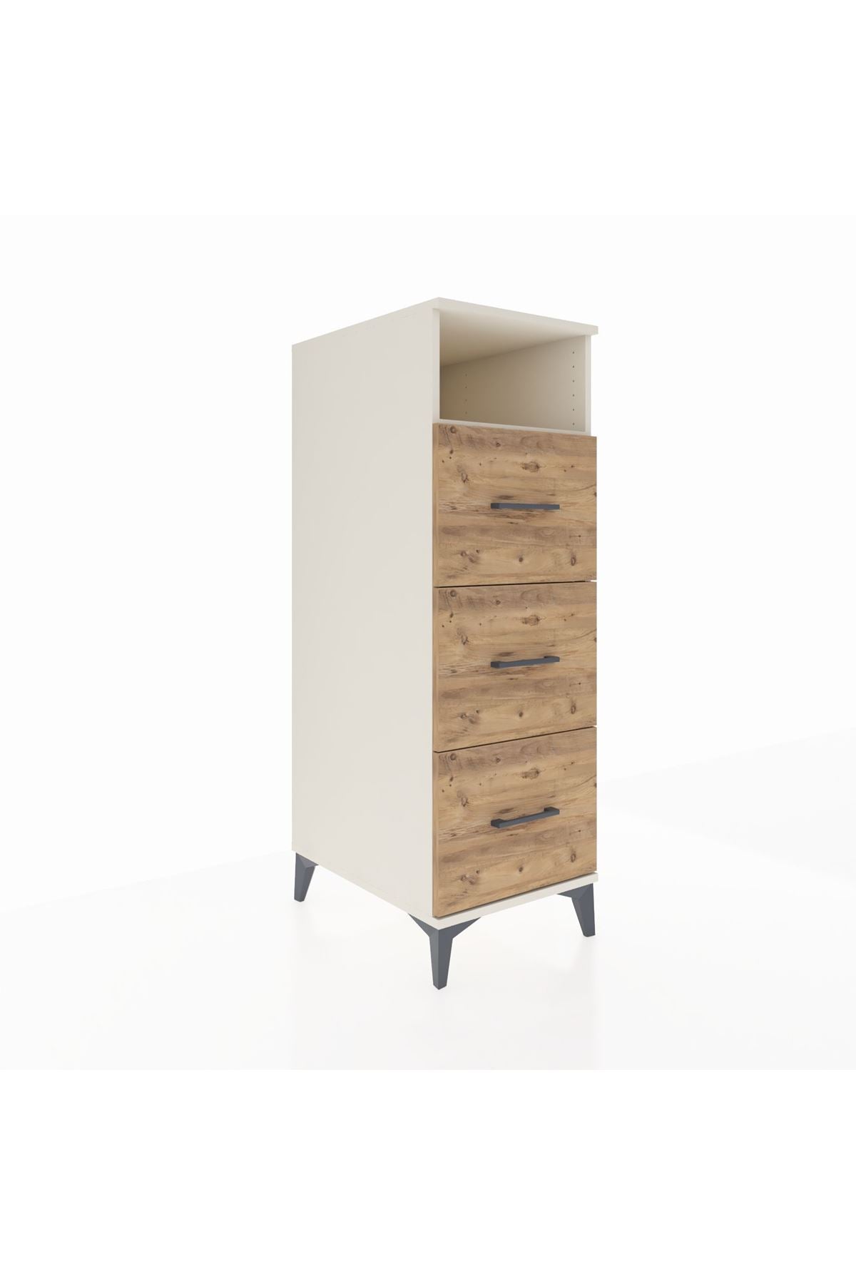 Kronos Dolap Tek Raflı 3 Çekmeceli 44x59x134 - S82M038V3C