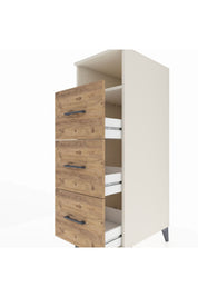 Kronos Dolap Tek Raflı 3 Çekmeceli 44x59x134 - S82M038V3C