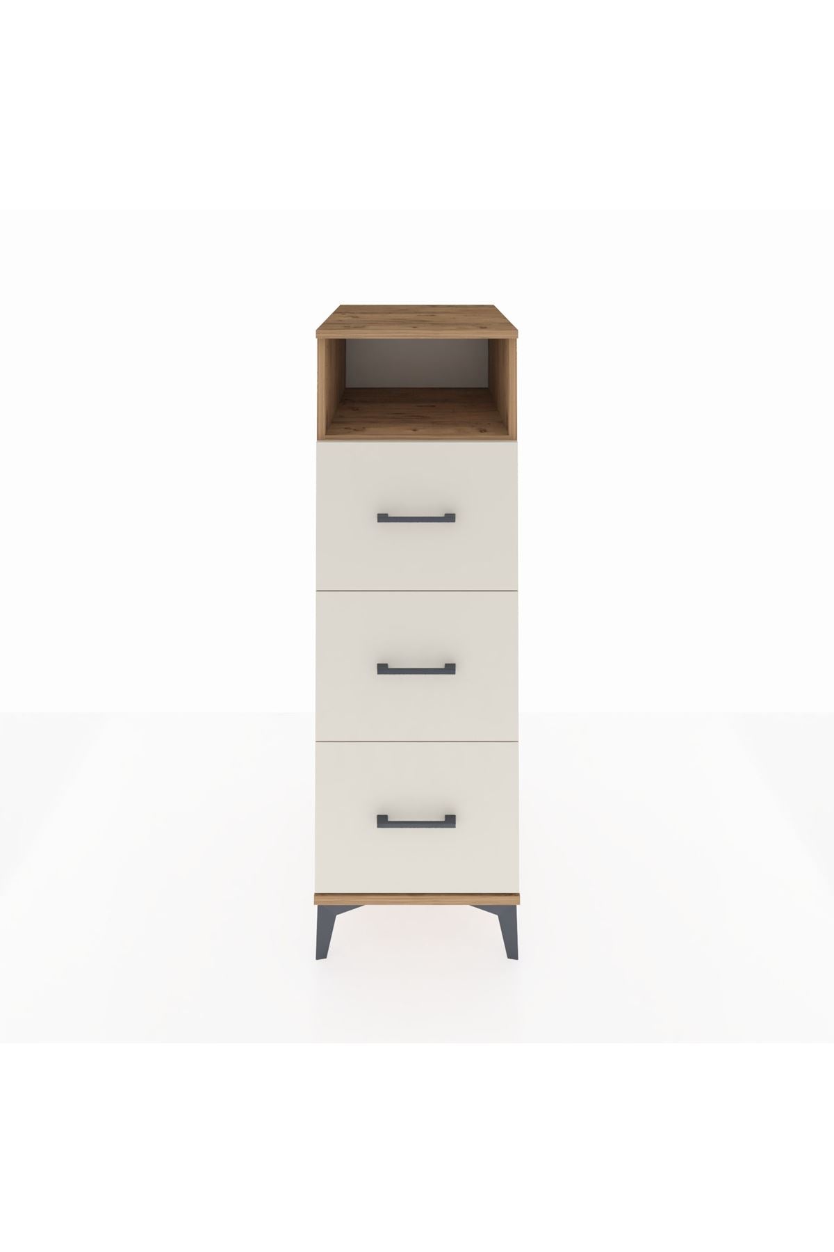 Kronos Dolap Tek Raflı 3 Çekmeceli 44x59x134 - S82M038V7C