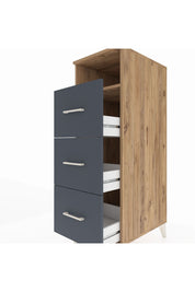 Kronos Dolap Tek Raflı 3 Çekmeceli 44x59x134 - S82M038V8C