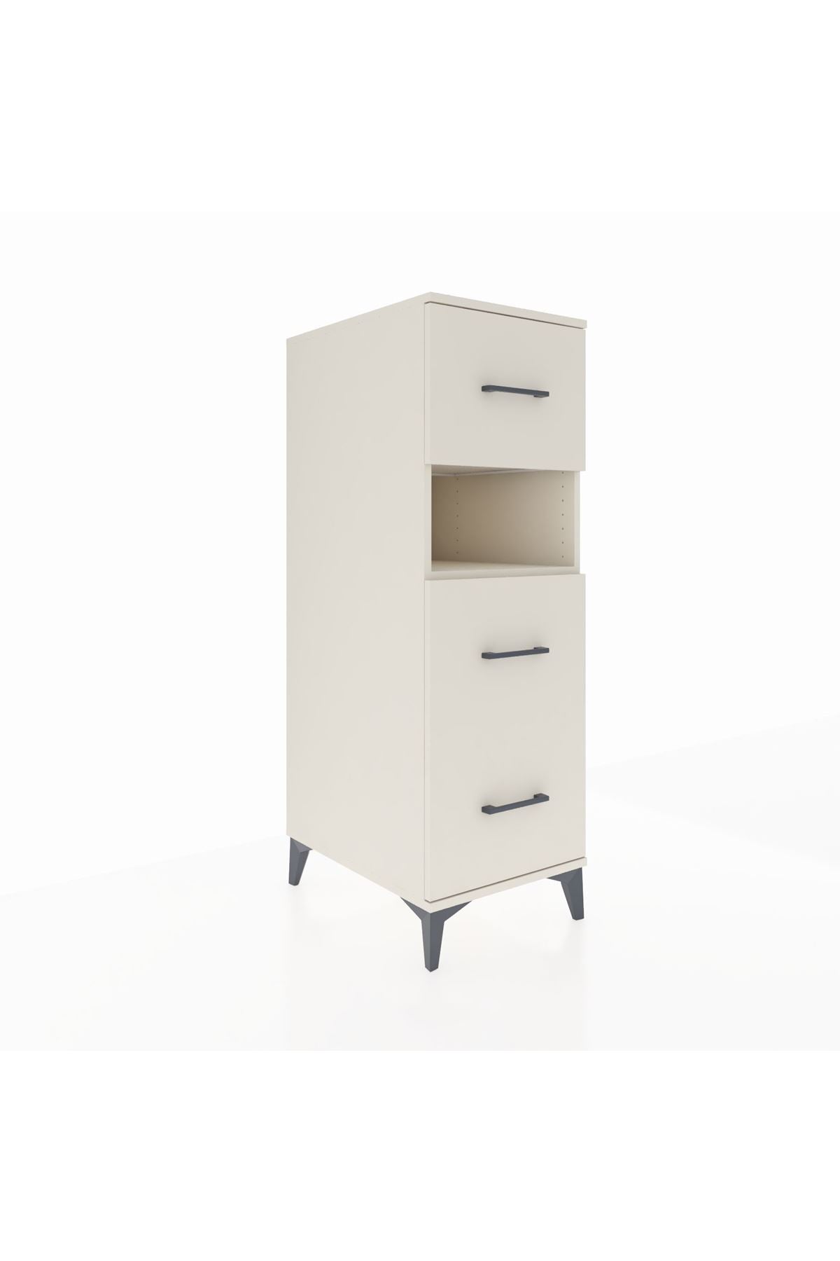 Kronos Dolap Tek Raflı 3 Çekmeceli 44x59x134 - S82M039V1C