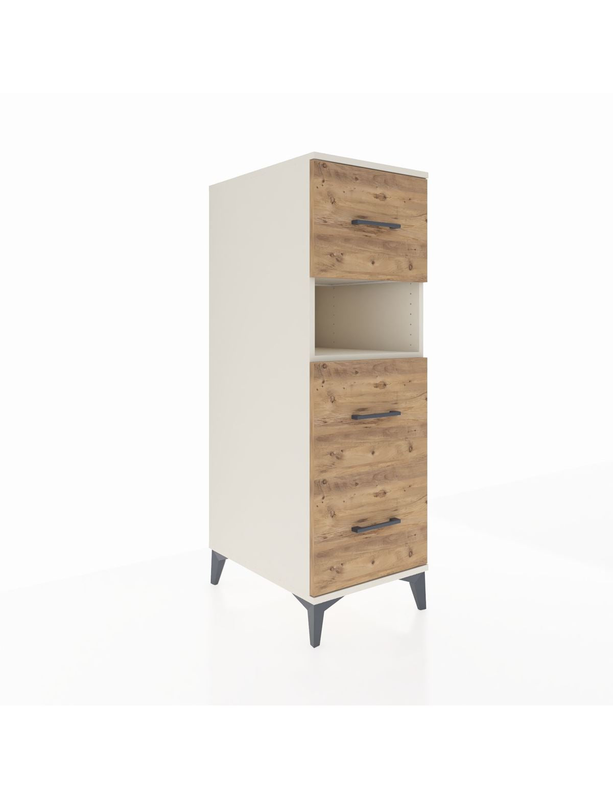 Kronos Dolap Tek Raflı 3 Çekmeceli 44x59x134 - S82M039V3C