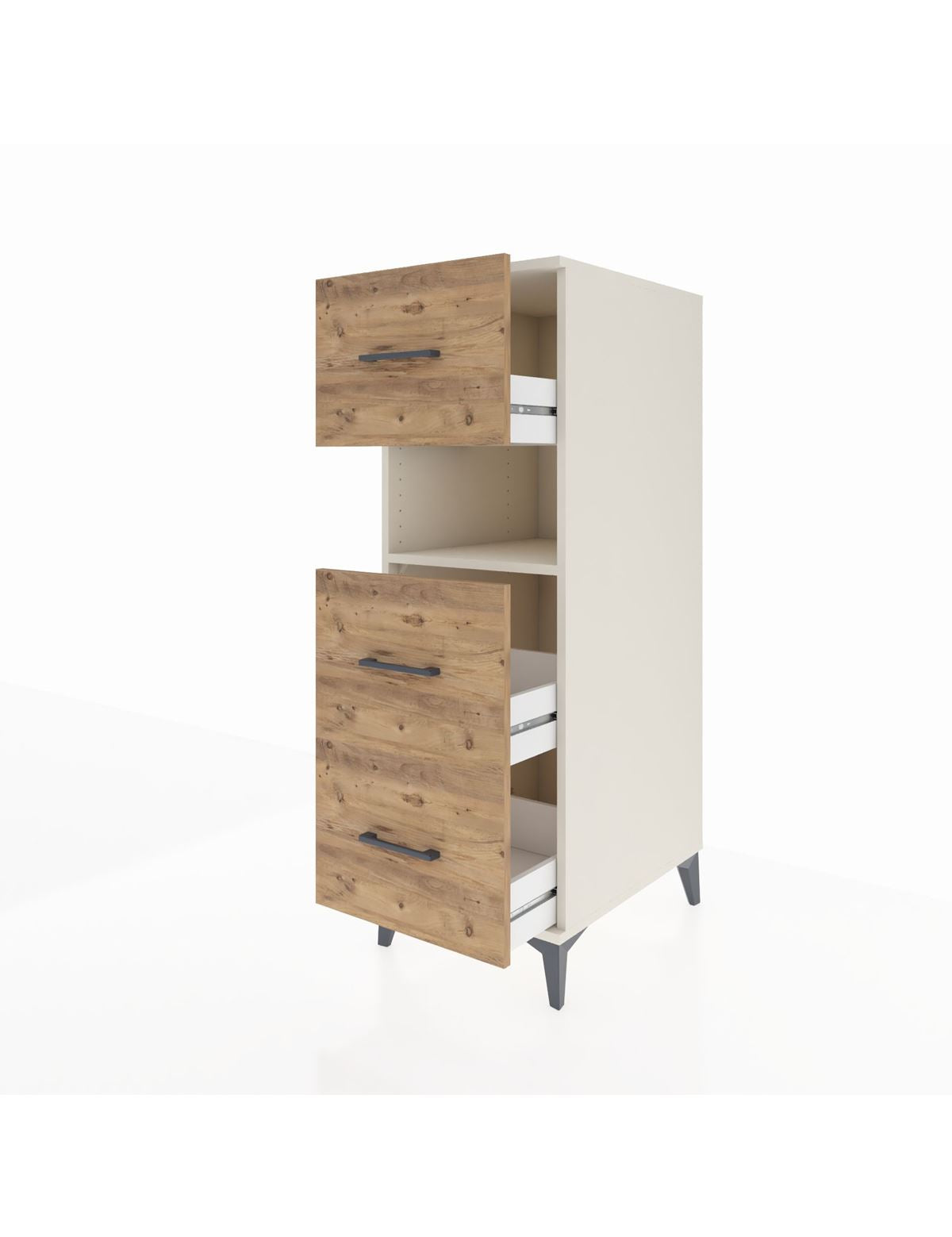 Kronos Dolap Tek Raflı 3 Çekmeceli 44x59x134 - S82M039V3C