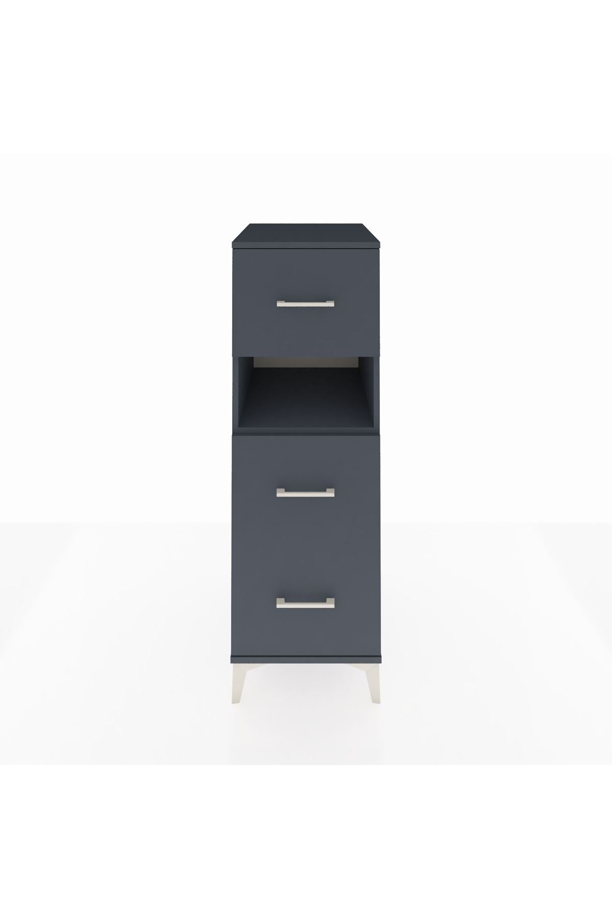 Kronos Dolap Tek Raflı 3 Çekmeceli 44x59x134 - S82M039V5C