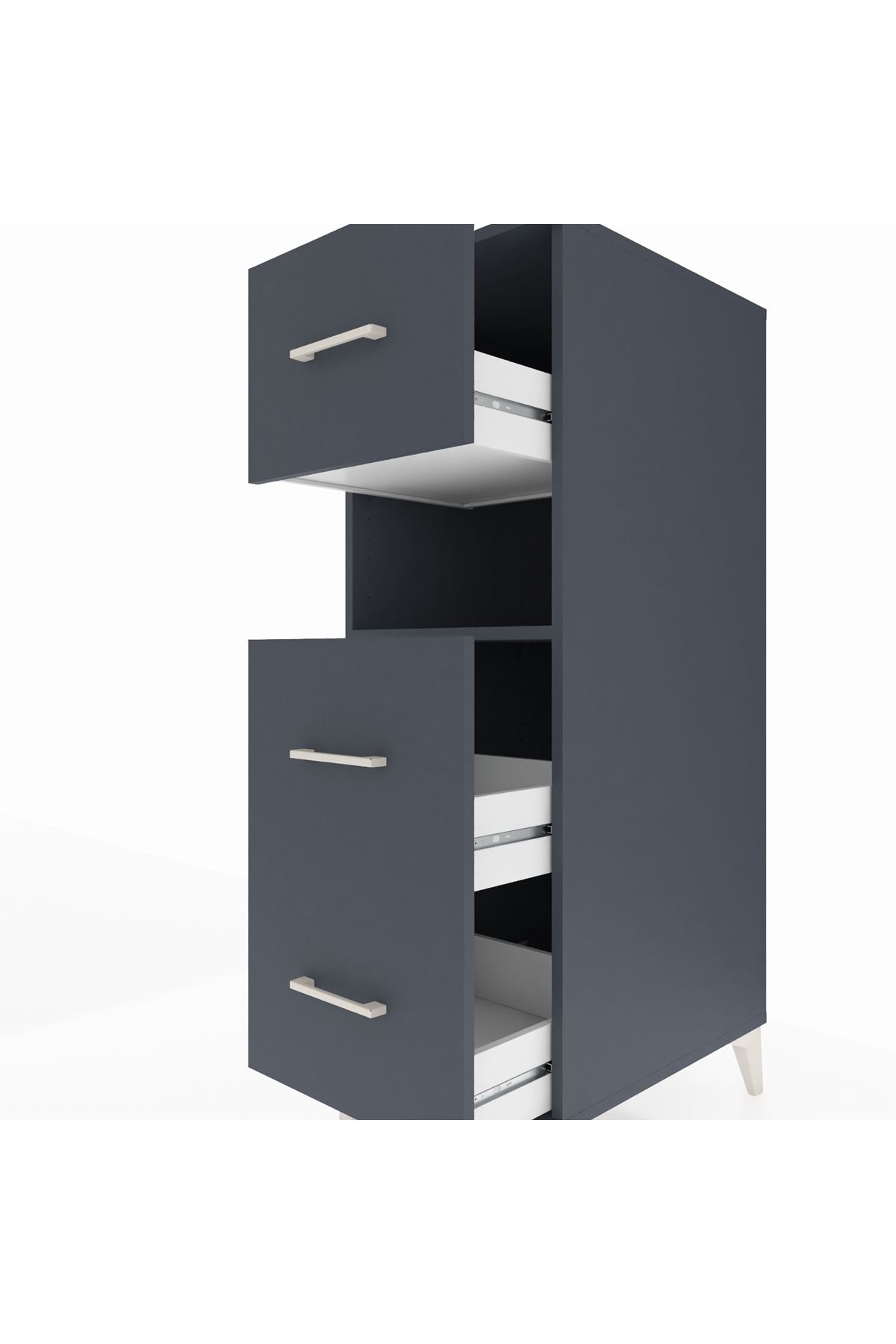 Kronos Dolap Tek Raflı 3 Çekmeceli 44x59x134 - S82M039V5C