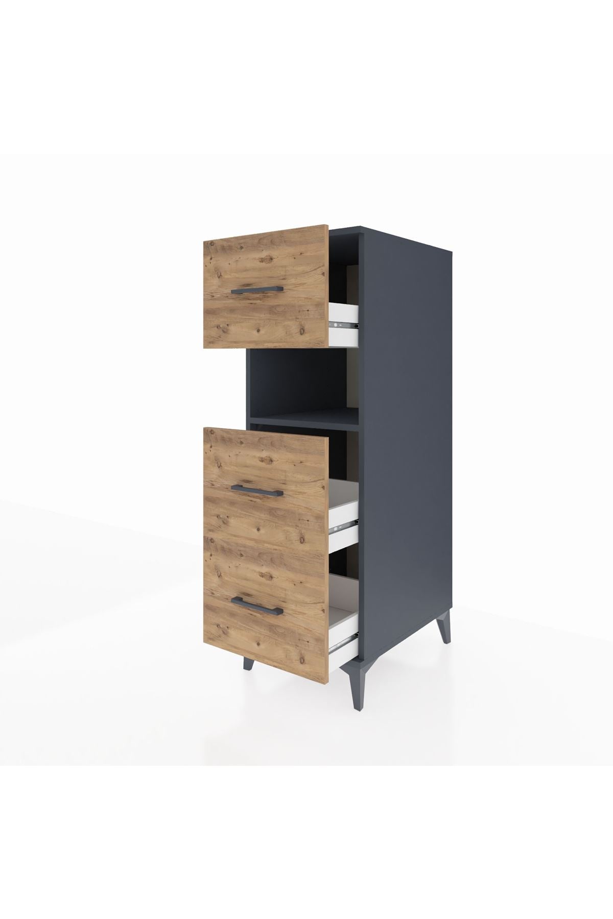 Kronos Dolap Tek Raflı 3 Çekmeceli 44x59x134 - S82M039V6C