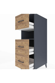 Kronos Dolap Tek Raflı 3 Çekmeceli 44x59x134 - S82M039V6C