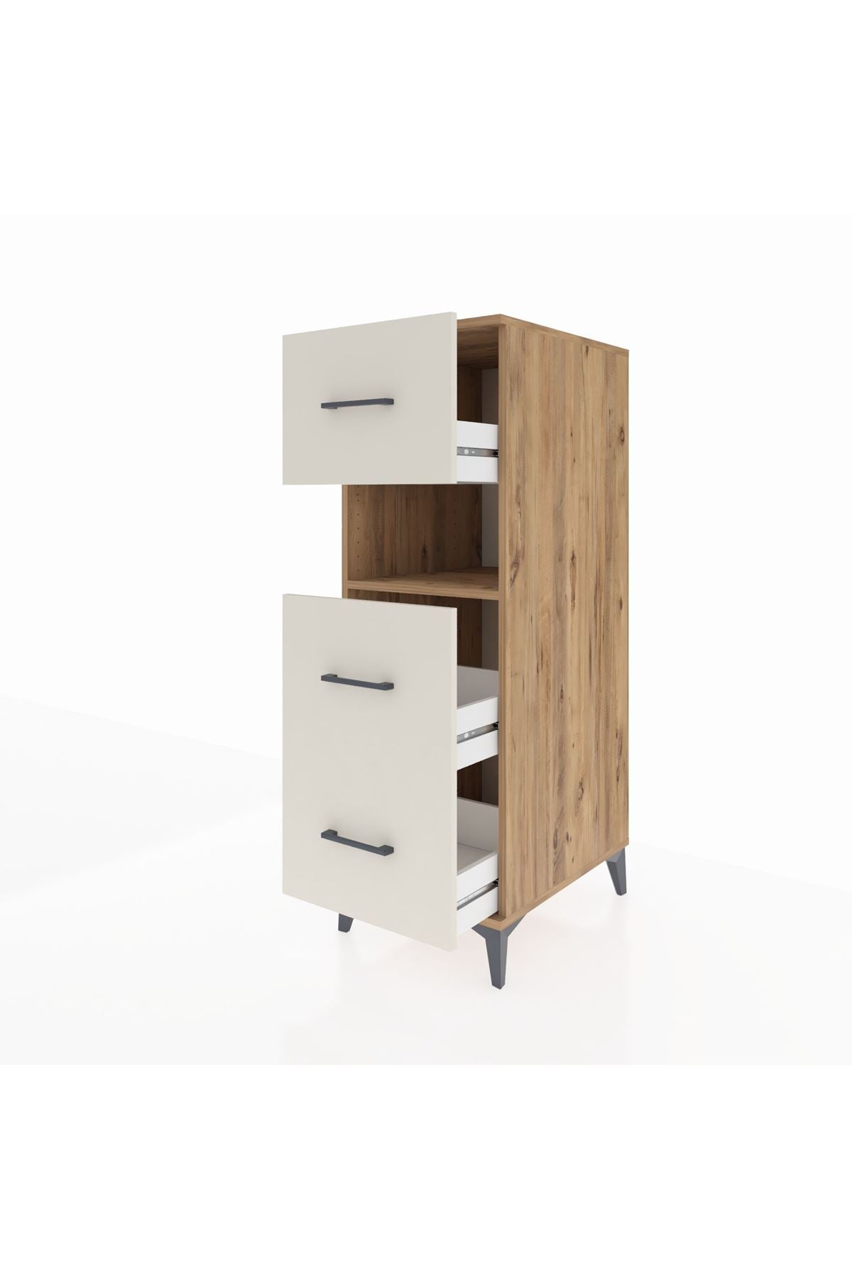 Kronos Dolap Tek Raflı 3 Çekmeceli 44x59x134 - S82M039V7C