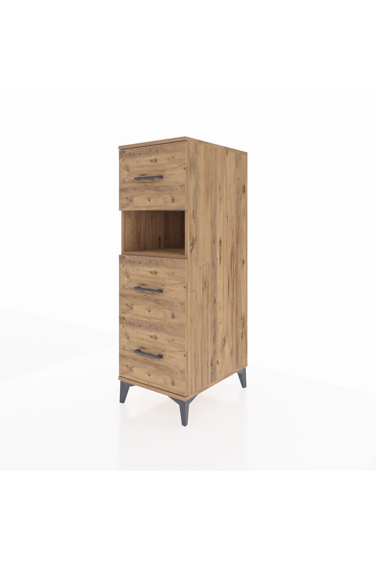Kronos Dolap Tek Raflı 3 Çekmeceli 44x59x134 - S82M039V9C
