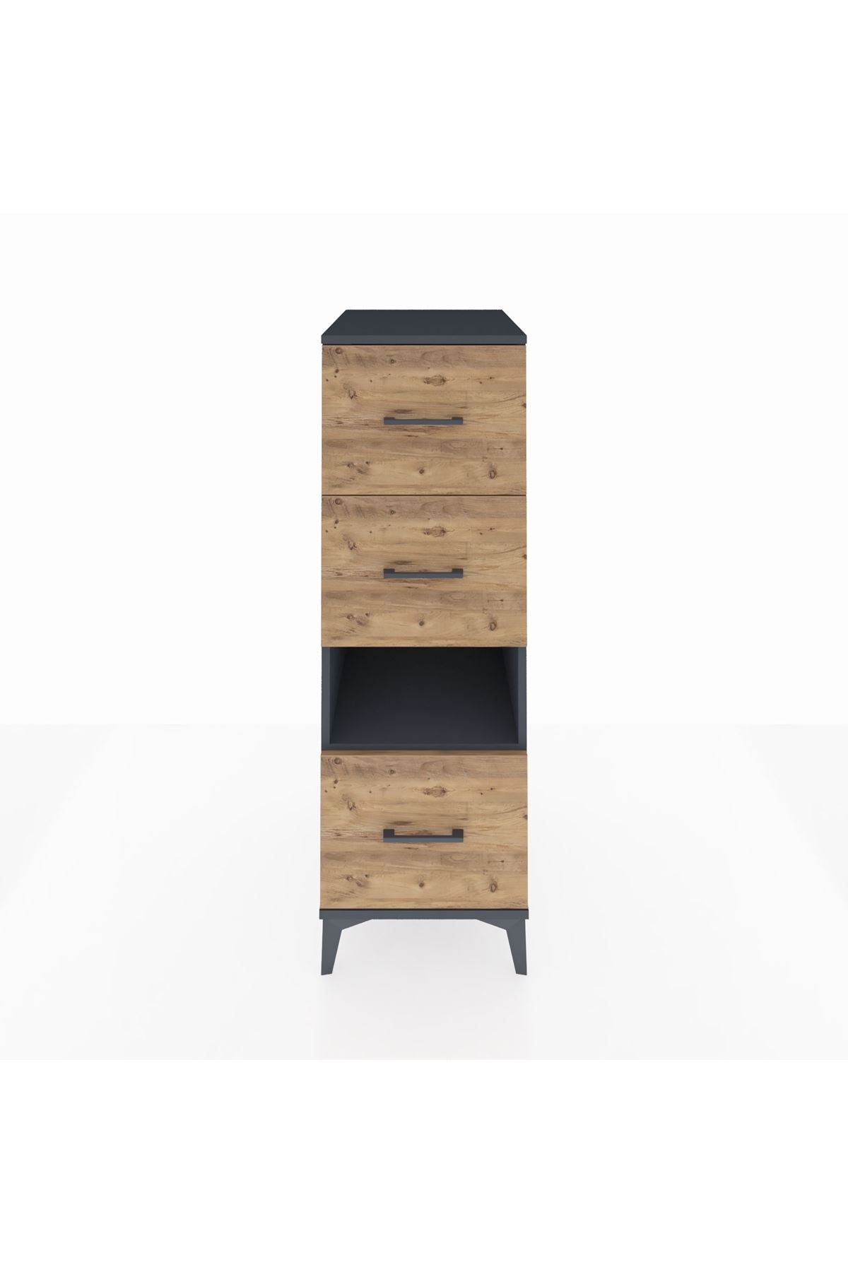 Kronos Dolap Tek Raflı 3 Çekmeceli 44x59x134 - S82M040V6C